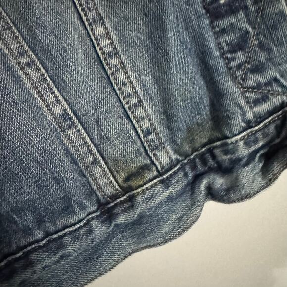 Gap 1969 100% Cotton Medium Wash Jean Jacket Women's Size Medium Pockets Rugged - Picture 7 of 9